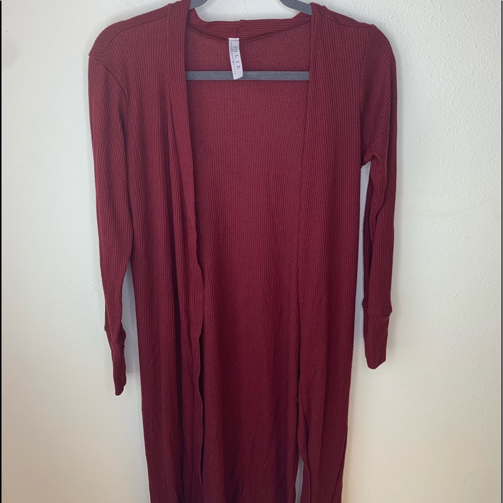 Jolie split side cardigan in size medium